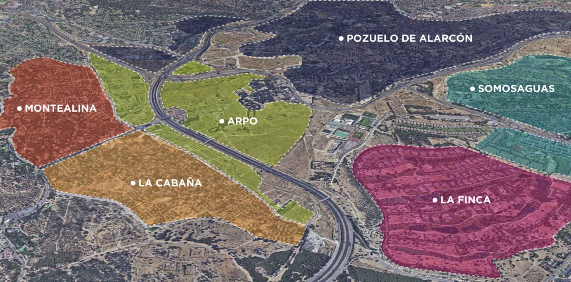Mapa zonificación ARPO - Pozuelo