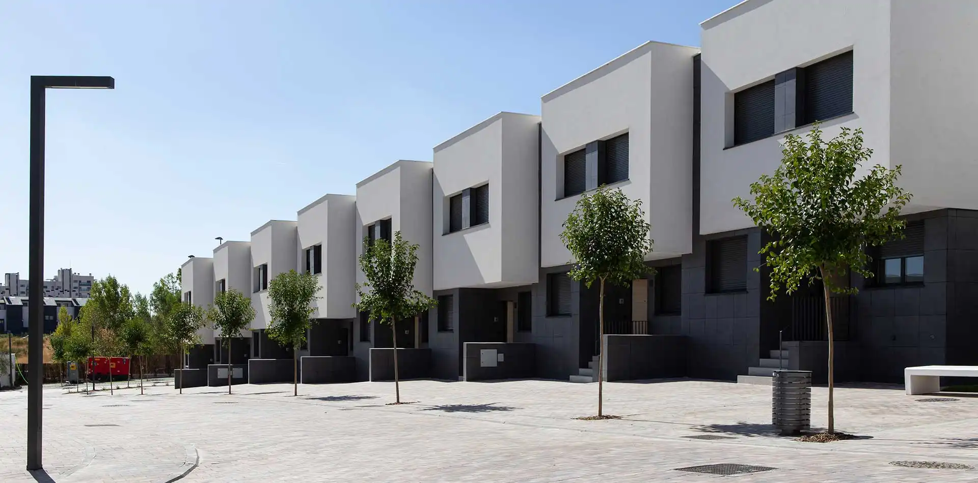 Vista de la urbanización de chalets de iKasaClass Gran Vía de Tres Cantos