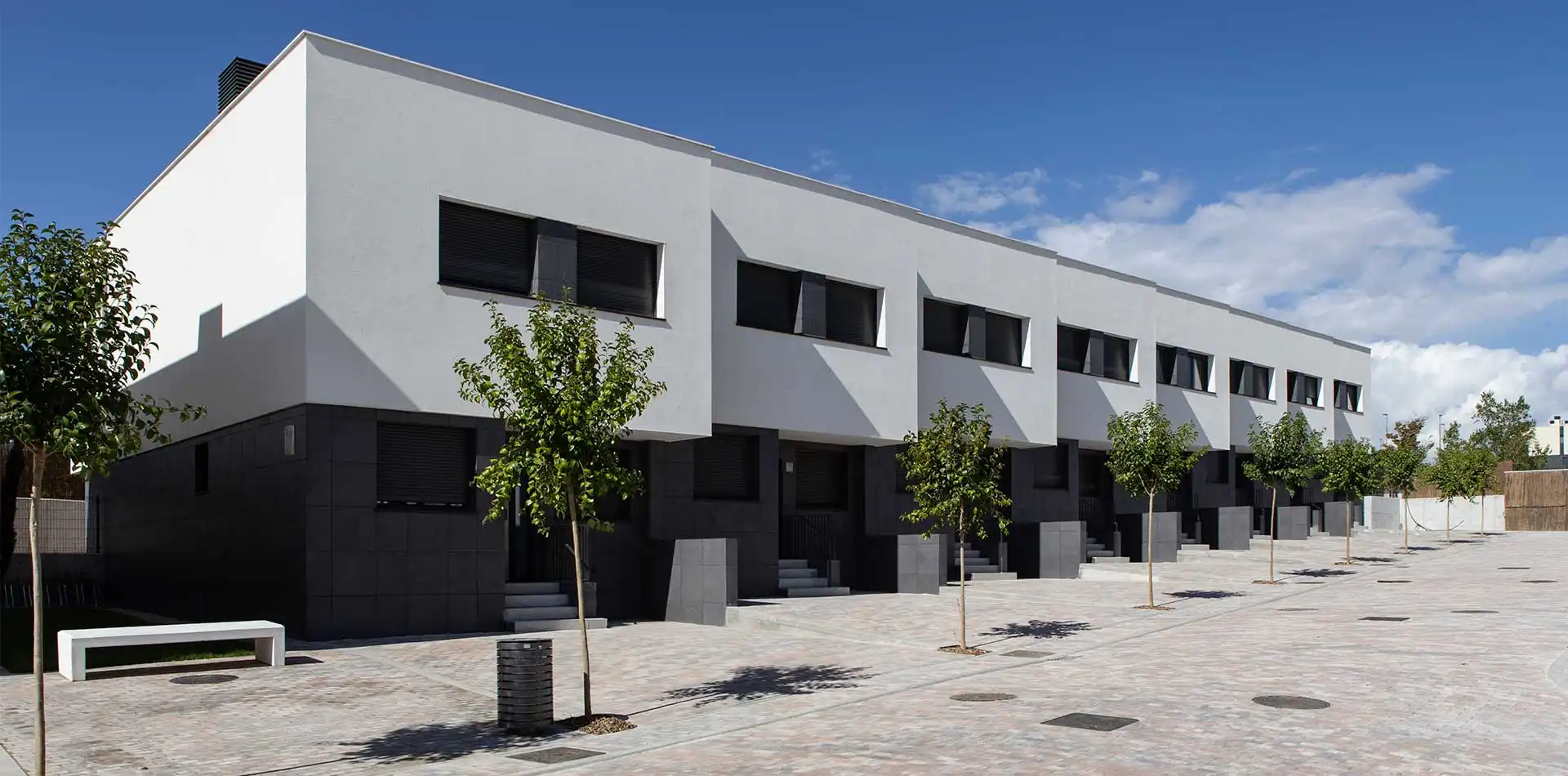 Vista de los chalets de iKasaClass Gran Vía de Tres Cantos