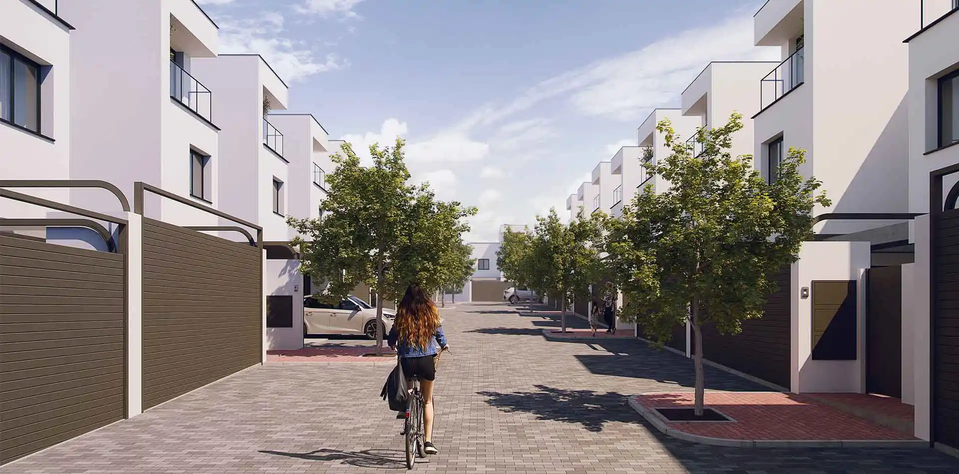 Acceso chalets iKasa Cassia