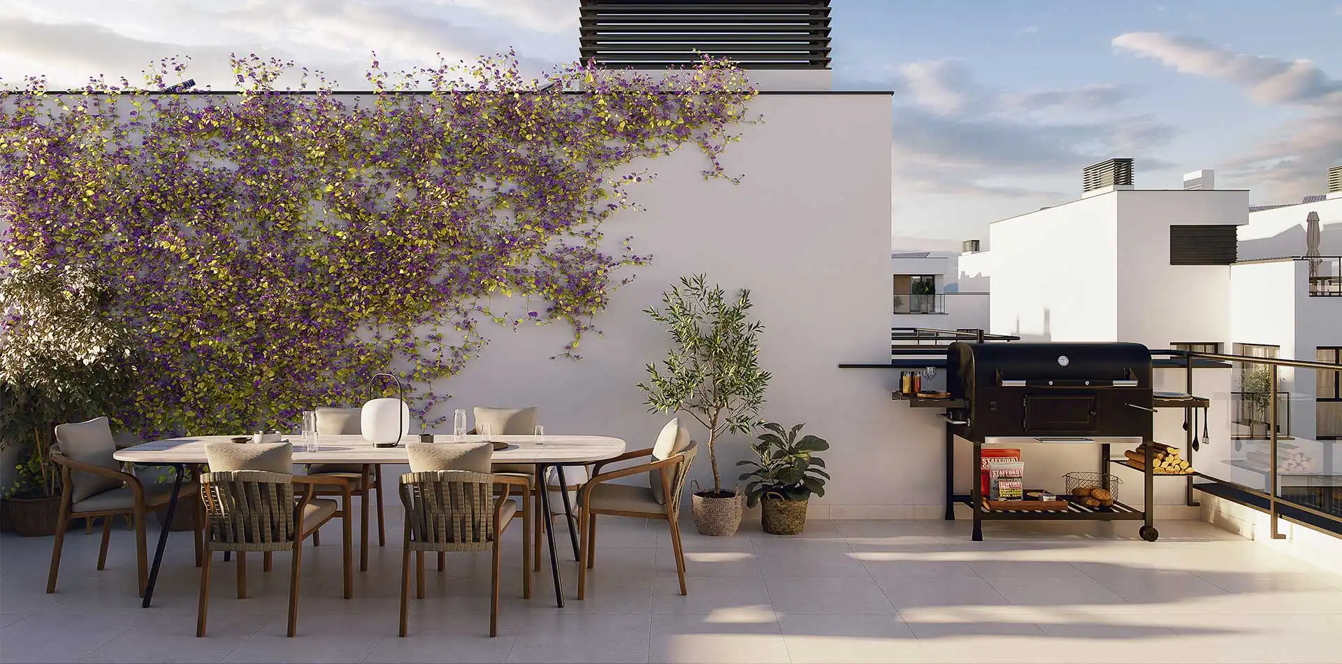 Vista del solárium de iKasa Cassia