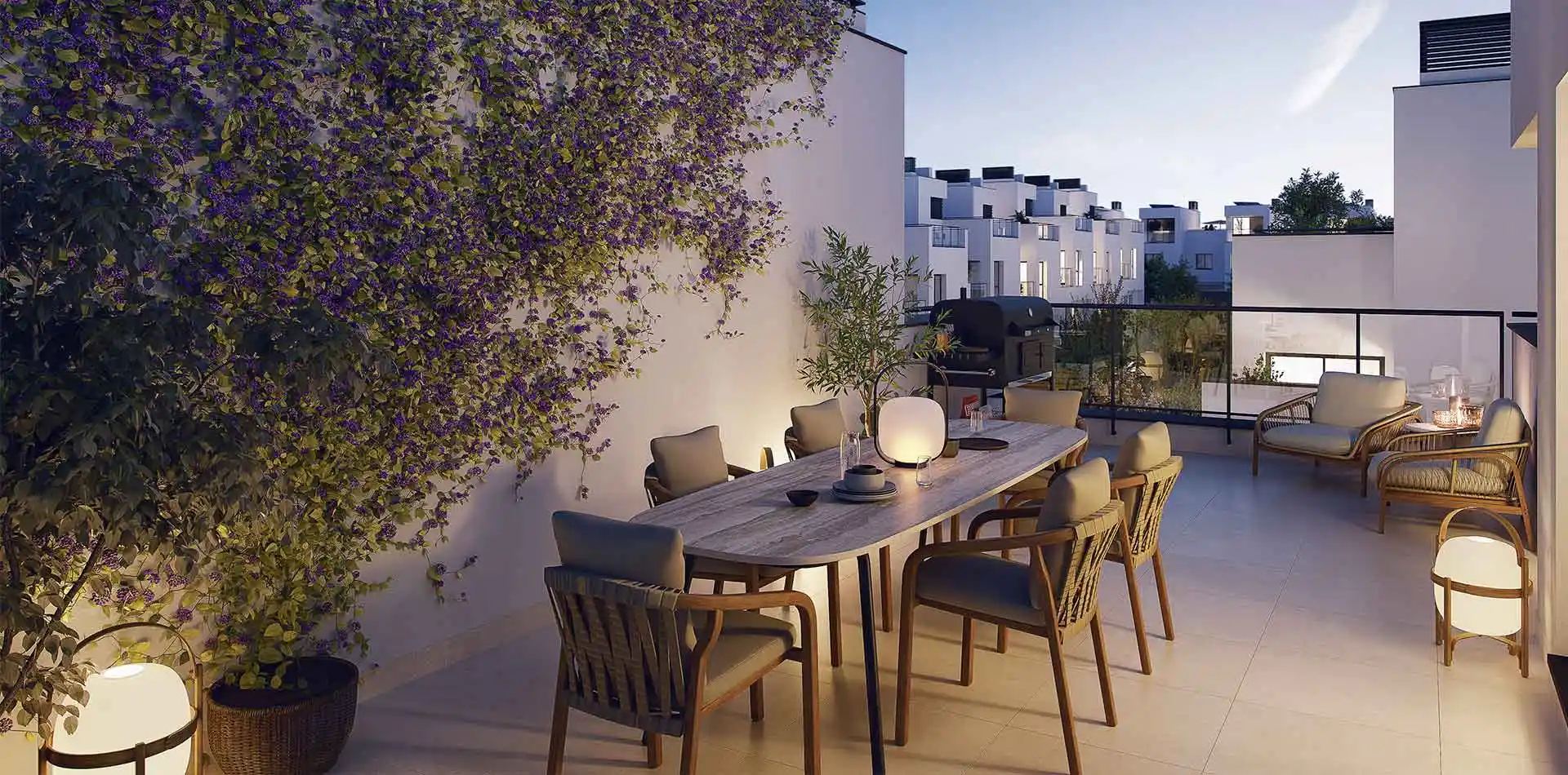 Vista del solárium de la promoción iKasa Cassia